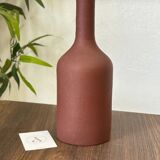 Iridescent brown bottle vase