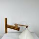 Vintage Ikea pine accordion folding wall lamp, 1980s