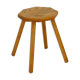 Brutalist oak stool, Sweden, 1950