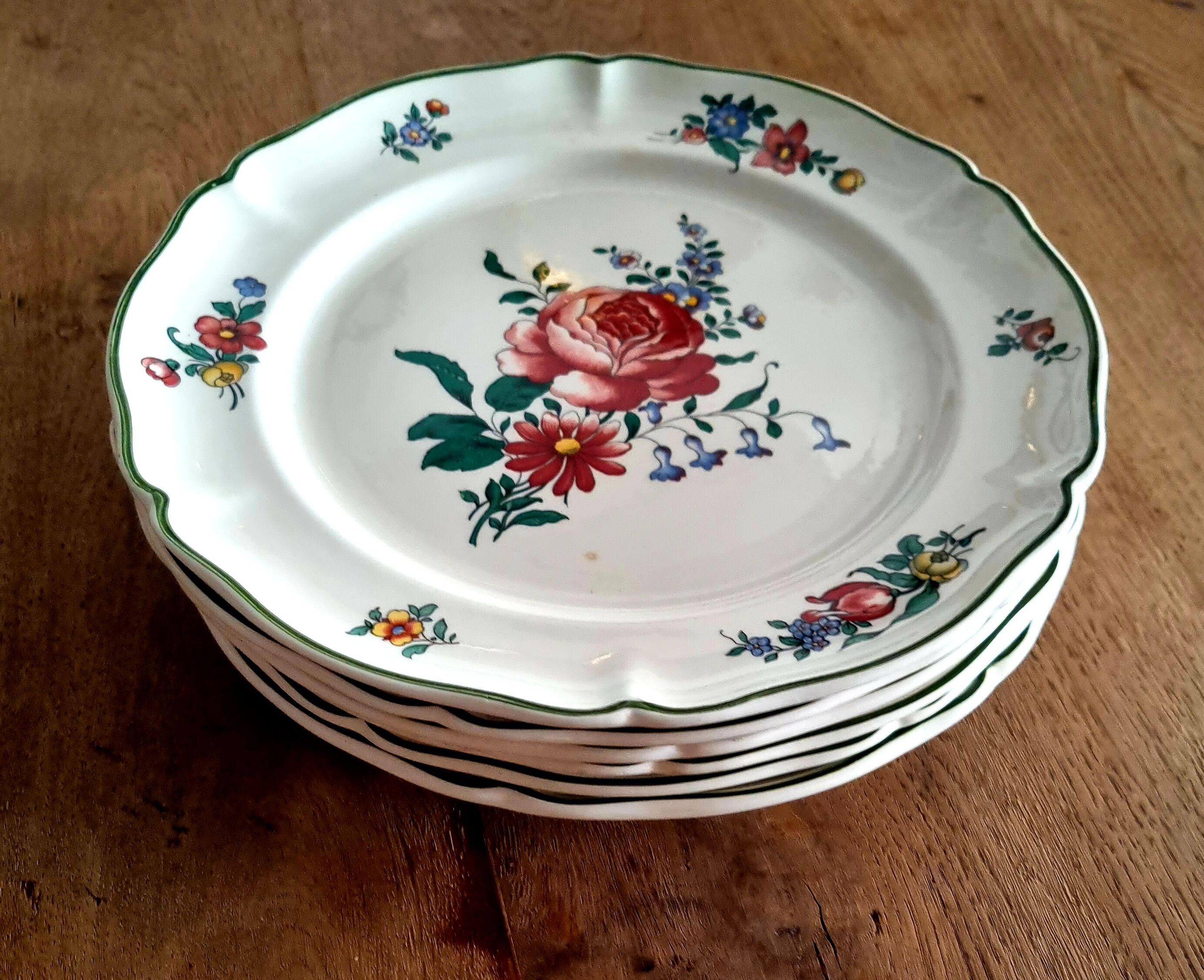 Set of 6 flat plates Villeroy and Boch 1562