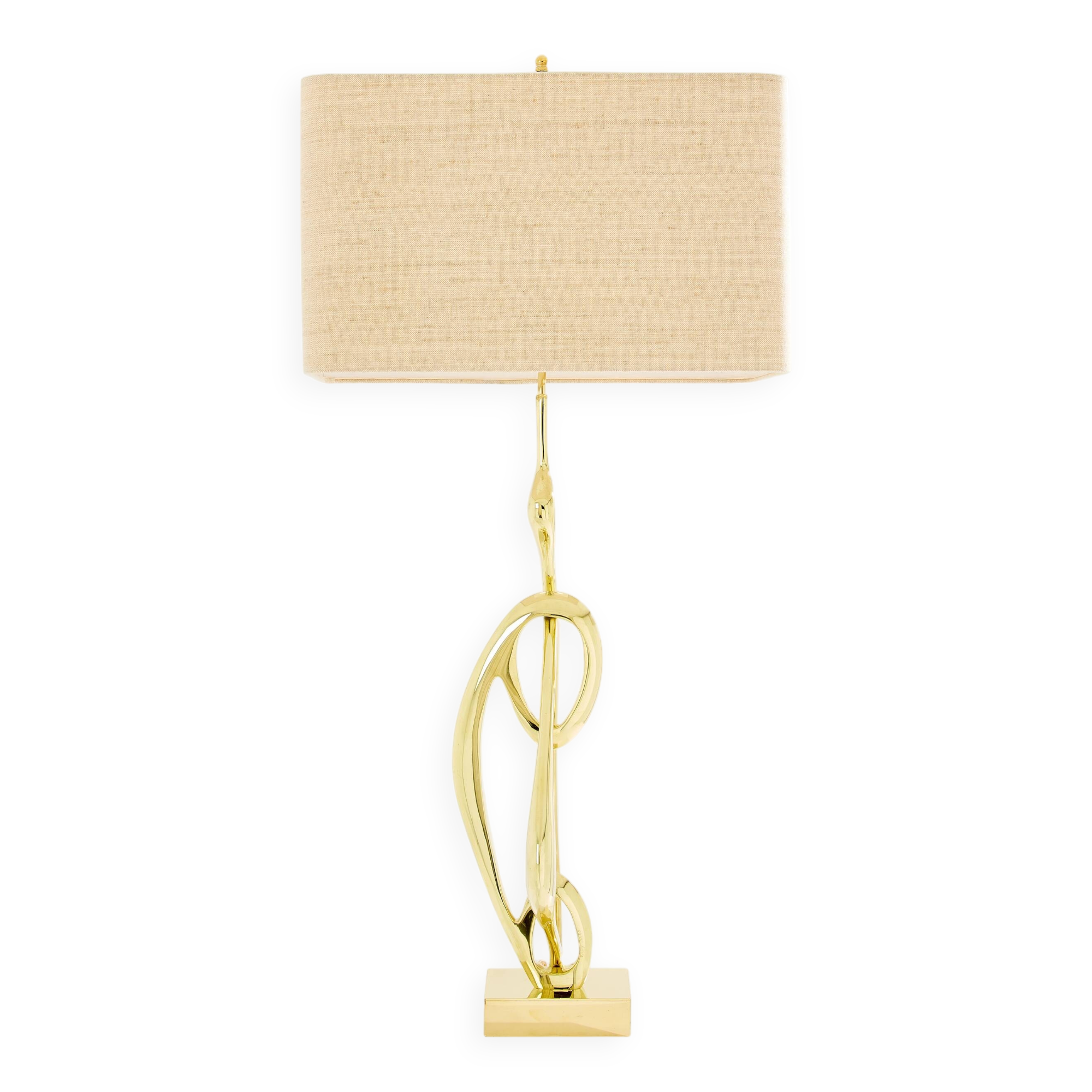 Large bronze sculpture lamp signed Willy Daro circa 1970