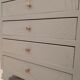 Antique commode revamped with a marble top, vintage dressing table.