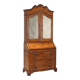 Antique trumeau in walnut, Italy, early 20th century.