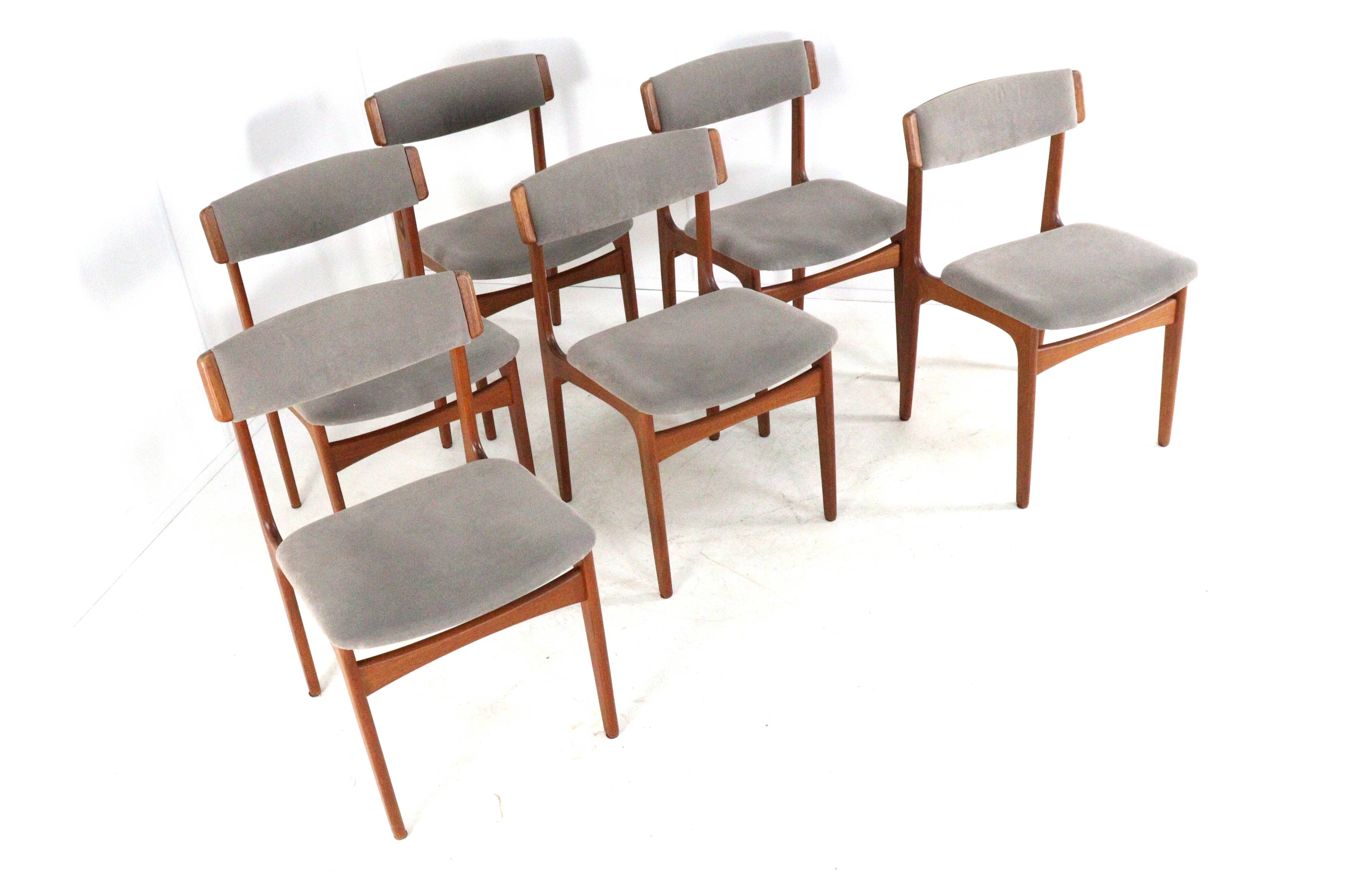 Ensemble de 6 chaises Thorsø Stole- og Møbelfabrik - design danois du milieu du siècle