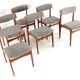 Ensemble de 6 chaises Thorsø Stole- og Møbelfabrik - design danois du milieu du siècle