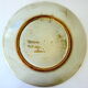 Dish in sandstone enamelled Huguette Bessone in Vallauris