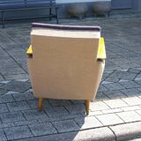 Vintage italian armchair bomrang armrest
