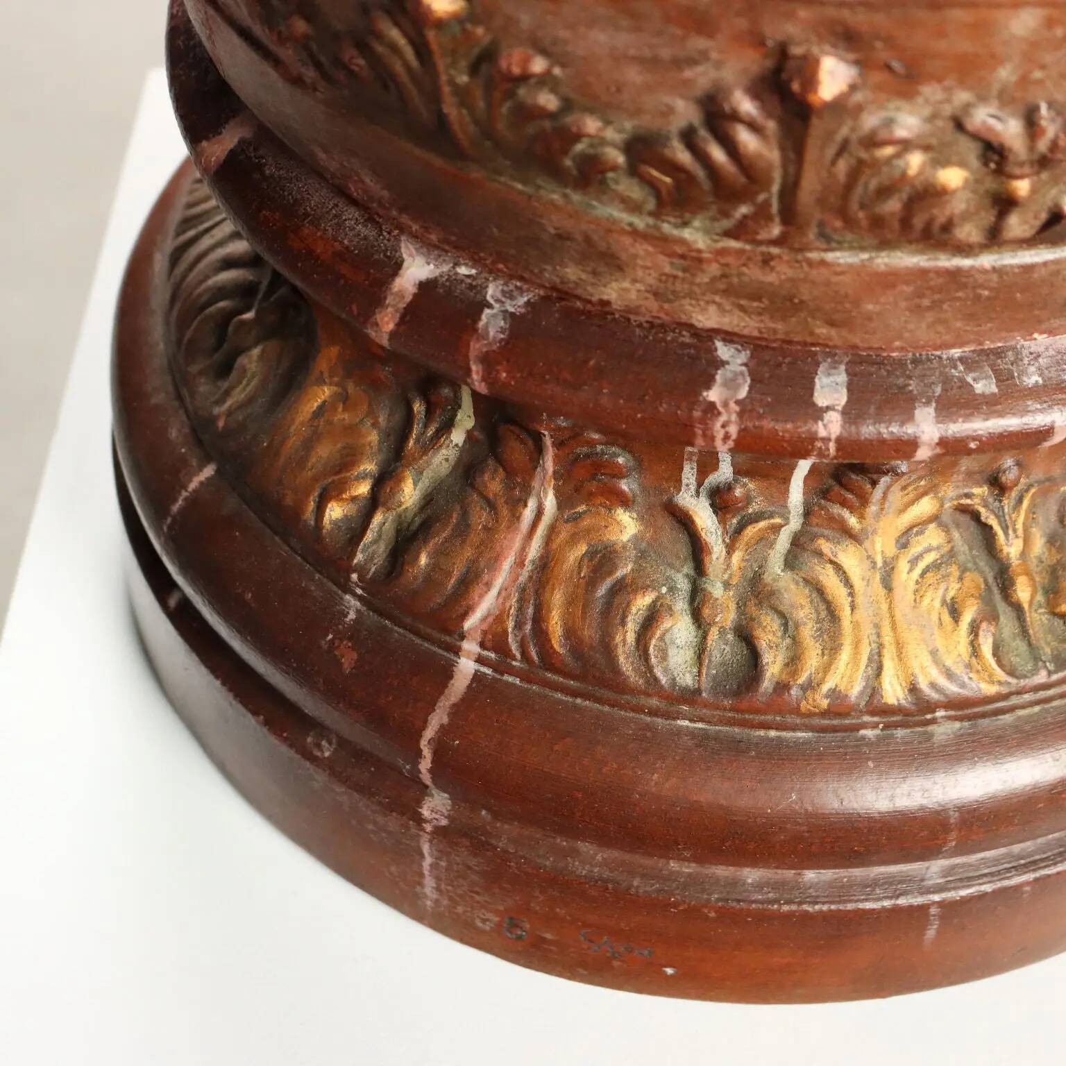 Ancient vase with terracotta stand Italy 20th Century