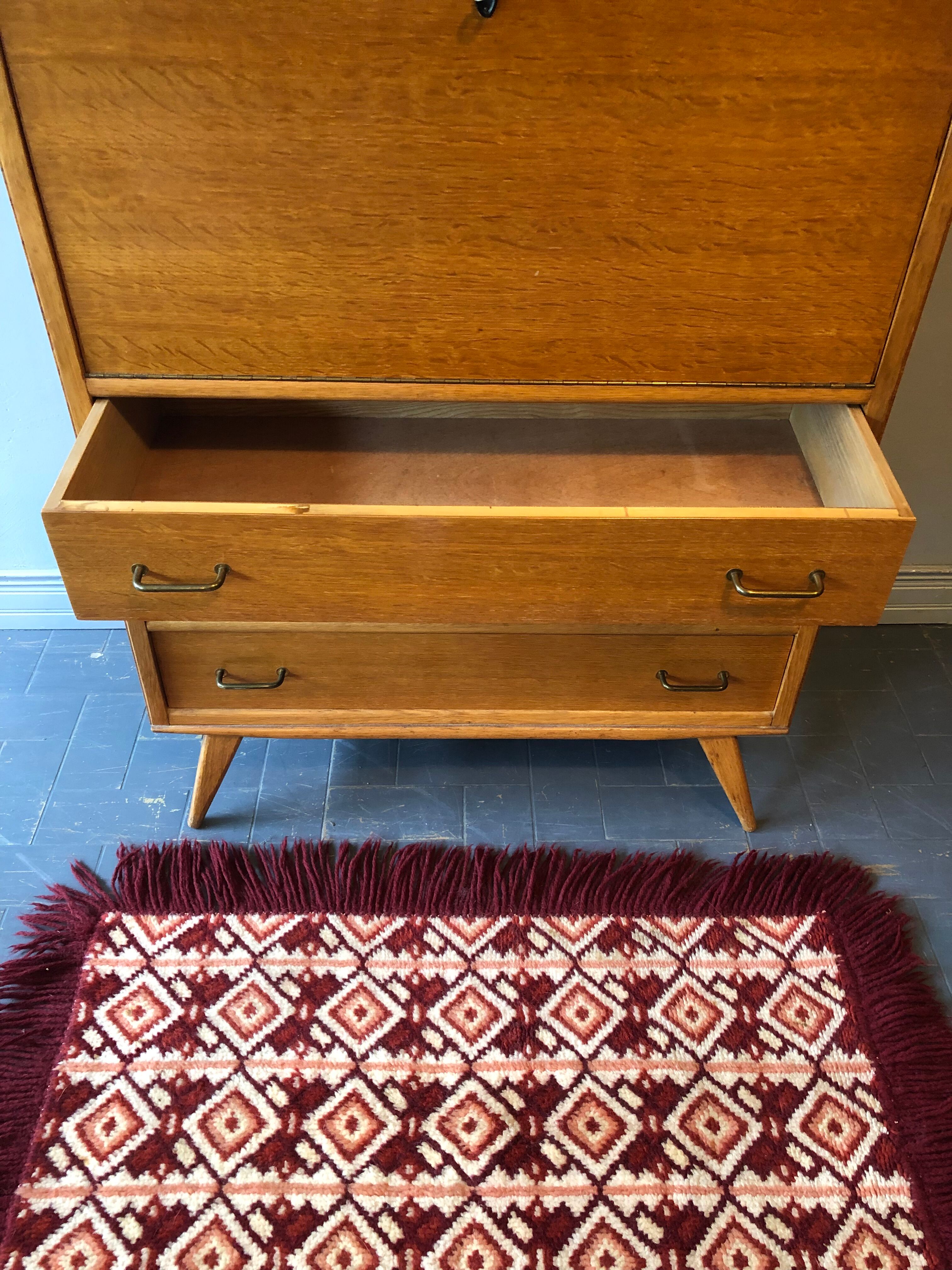 Secrétaire vintage pieds compas