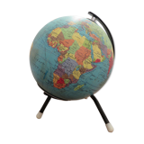 Earth Globe Taride tripod enlightened from the 60s