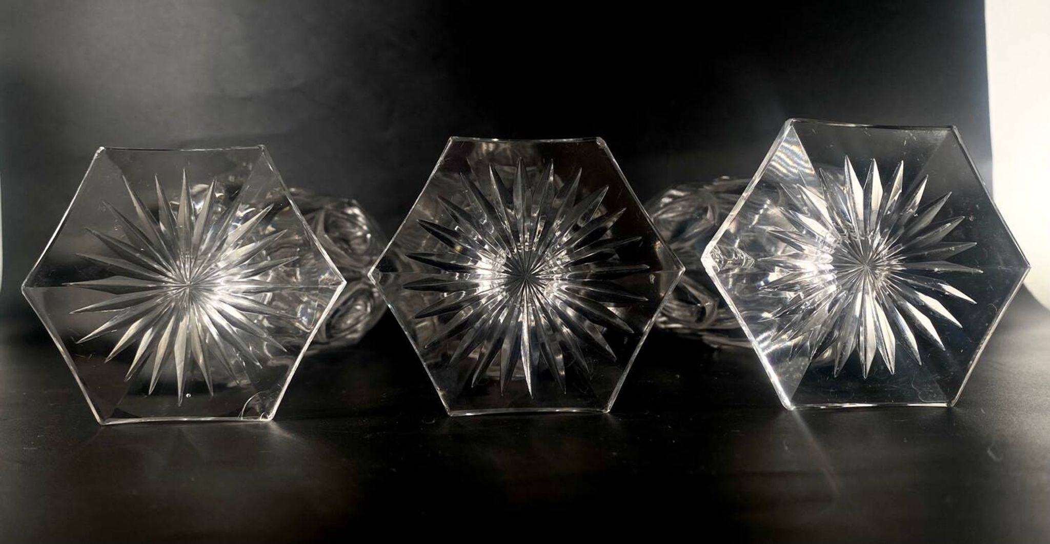 3 baccarat giant glasses 280ml m.à feuilles