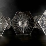 3 verres géants baccarat 280ml m.à feuilles