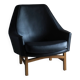 IB Kofod-Larsen leather oak easy chair | OPE Sweden | 1960s