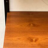 Unité murale modulaire scandinave en teck par Poul Cadovius pour Royal System, Danemark Années 1960