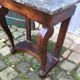 Empire-style console with marble and mahogany claws
