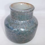 Ceramic ball vase signed Jean Pierre Gasnier dit Pierg Blue green pink