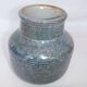 Ceramic ball vase signed Jean Pierre Gasnier dit Pierg Blue green pink