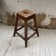 High workshop stool in oak