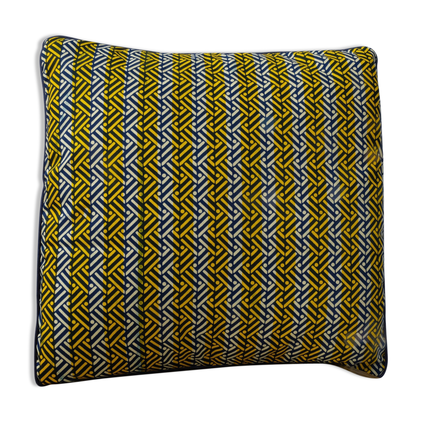 African wax fabric cushion