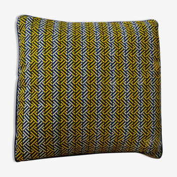 African wax fabric cushion