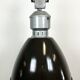 Industrial black enamel pendant lamp from Elektrosvit 1960s