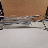 Folding trolley / Vintage bar, glass and chrome 70's