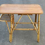 Vintage rattan desk from the 60s