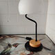 Magnificent vintage lamp with a bony design.