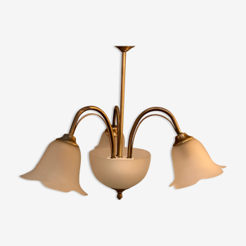 Suspension tulipes en opaline