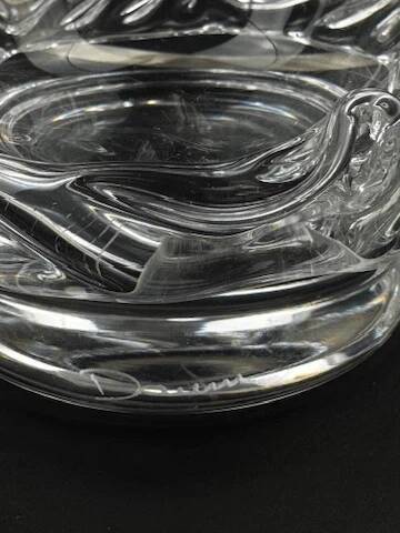 Daum France Sorcy model ice bucket in clear crystal