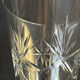 Large wine glasses (5) - Art Deco - Blown and cut crystal
