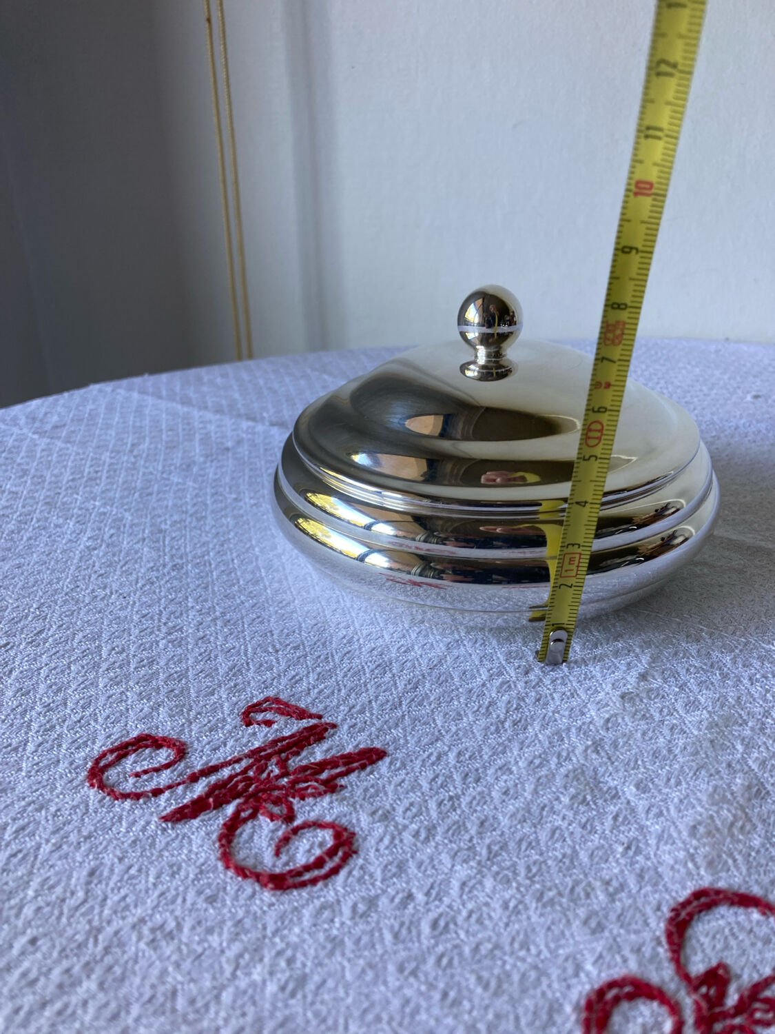 Gallia box, Christofle production in silver-plated metal