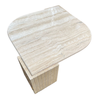 Travertine coffee table