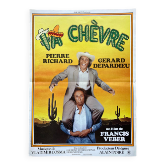 Affiche cinéma originale "La Chèvre" Claude Zidi