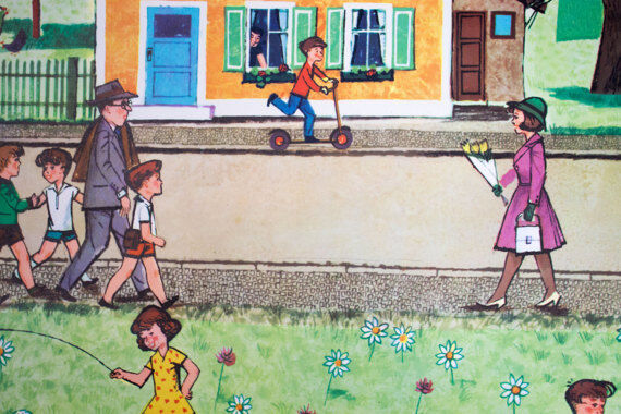 Poster "Spring" by Hermann Wacker and Ulrik Schramm 1968