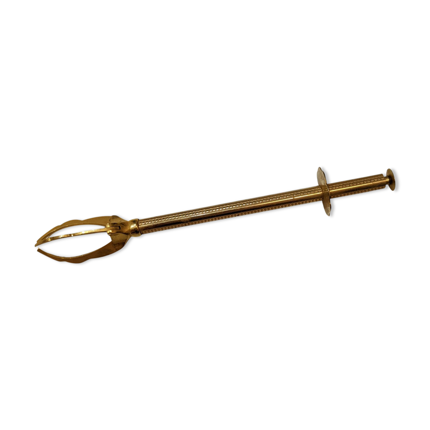 Vintage golden brass sugar tongs/ice cubes/pickles