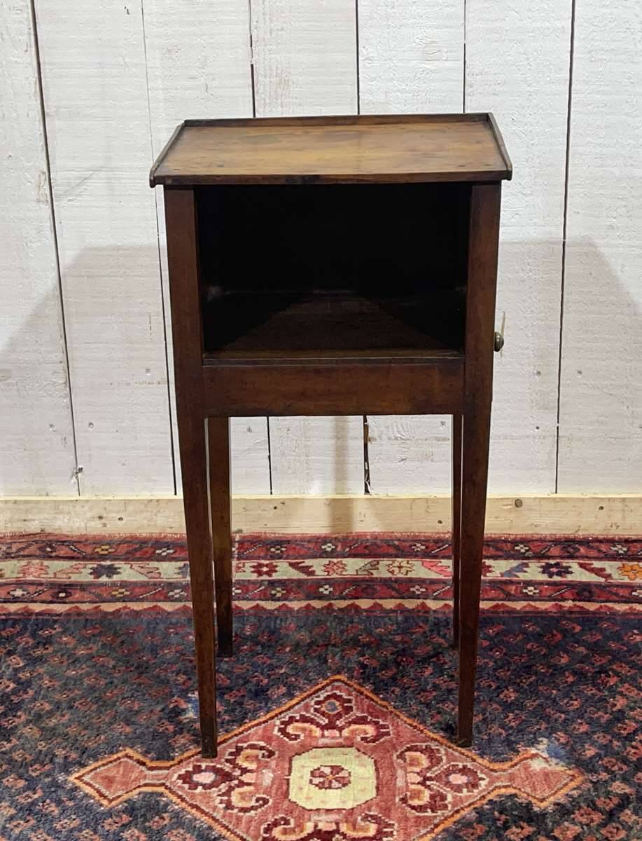 Early 19th century cherrywood bedside table