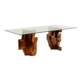Matteo Ceccarelli. Sculptural table in "brutalist" style. 1980s.