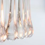 Mid-Century Italian Crystal Teardrop Chandelier, 1960s