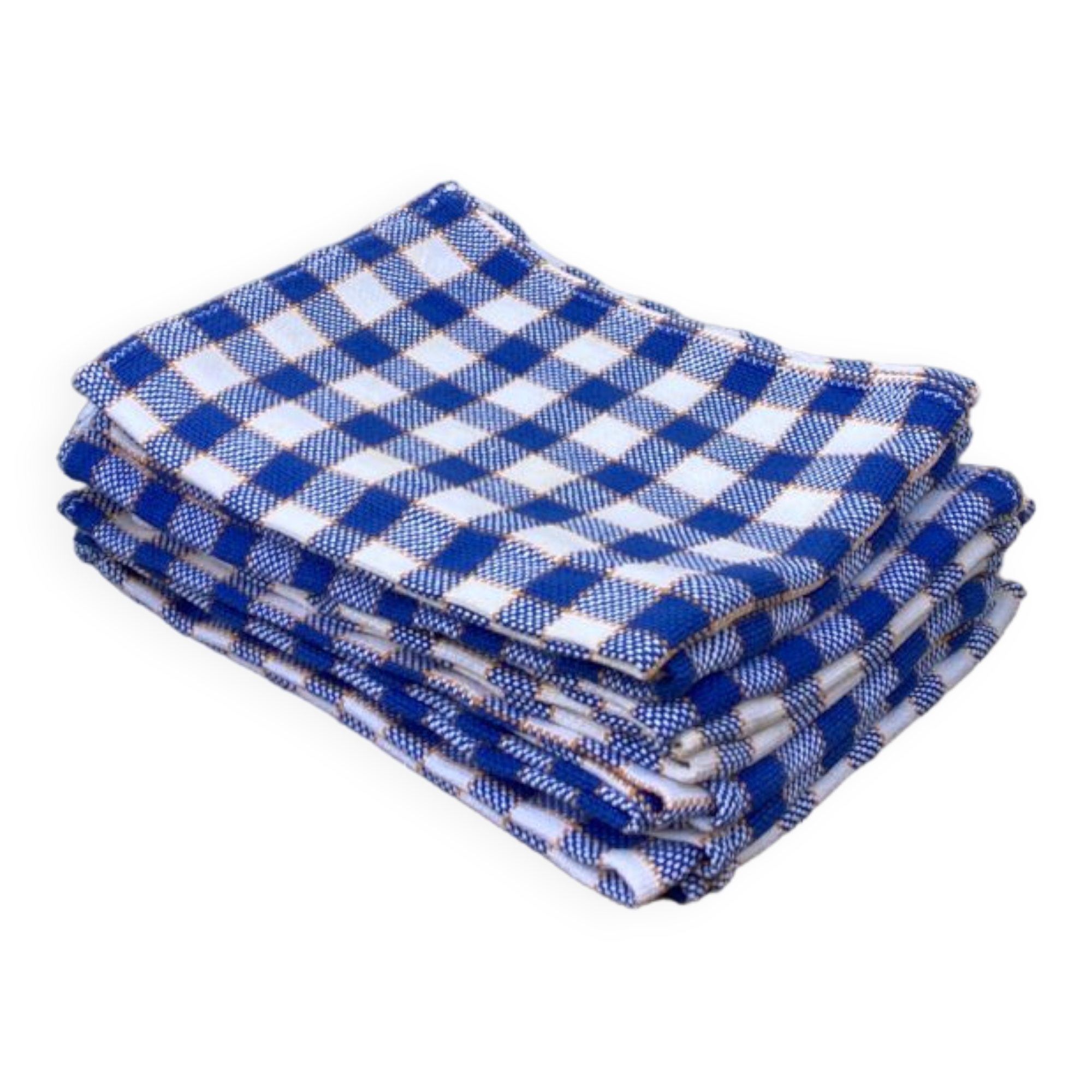 9 vintage checkered towels