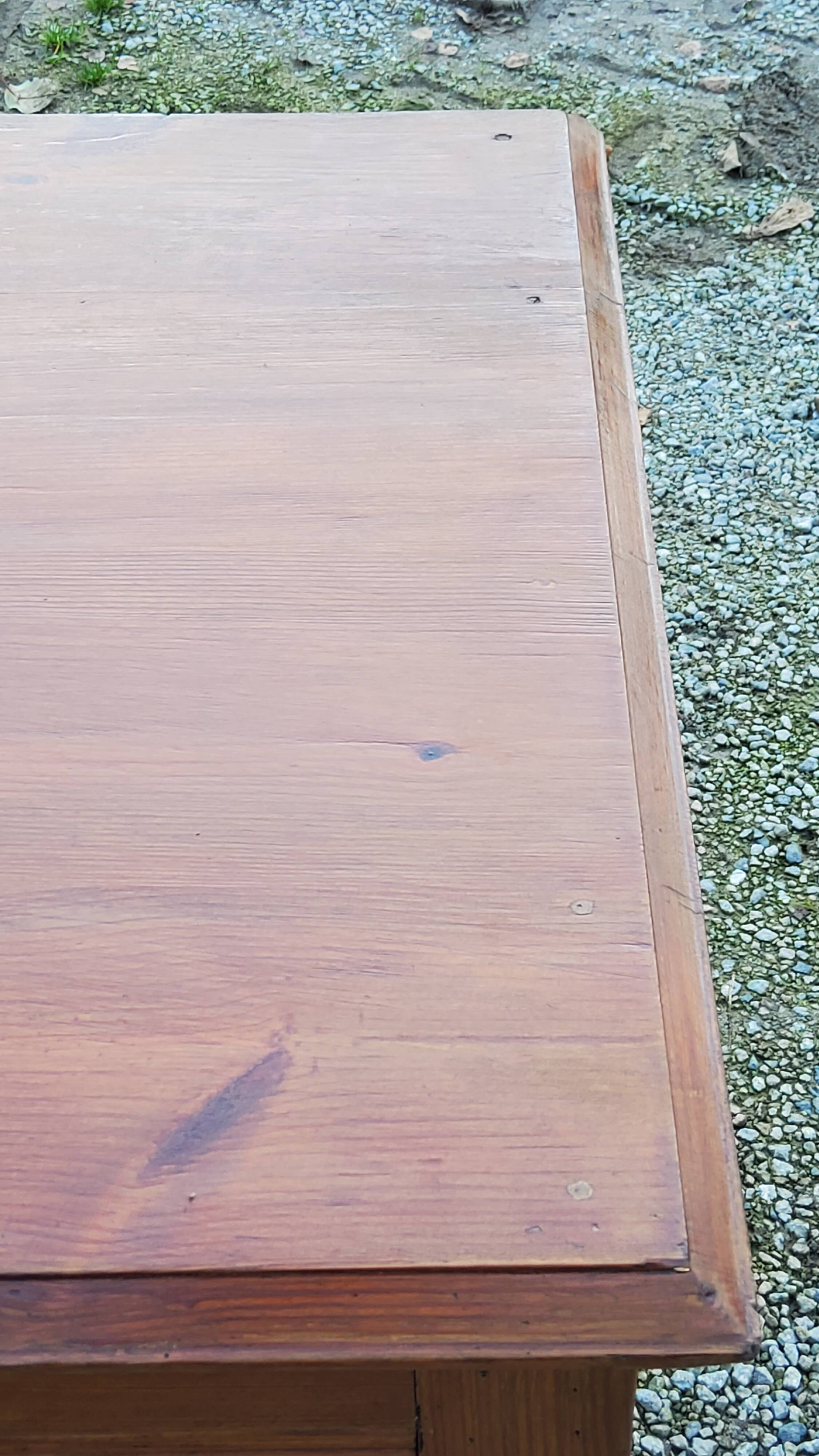 Farm table early 20th century 3 spacer drawers 180cm
