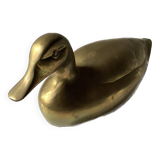 Large brass duck