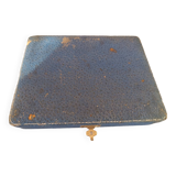 Crystal butter dish in its case