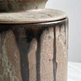 Beurrier en grès, poterie artisanale