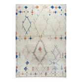 Tapis Tulu de style Azilal marocain, 100 % laine douce et confortable, tapis tissé à la main au design Beni Ourain.