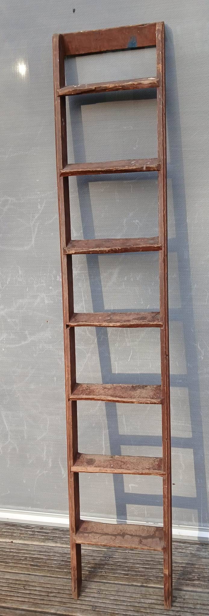 Old wooden craftsman ladder