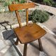 Set of 6 vintage chairs "Brutalist" in elm, 1950