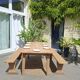 Table de ferme et ses 2 bancs