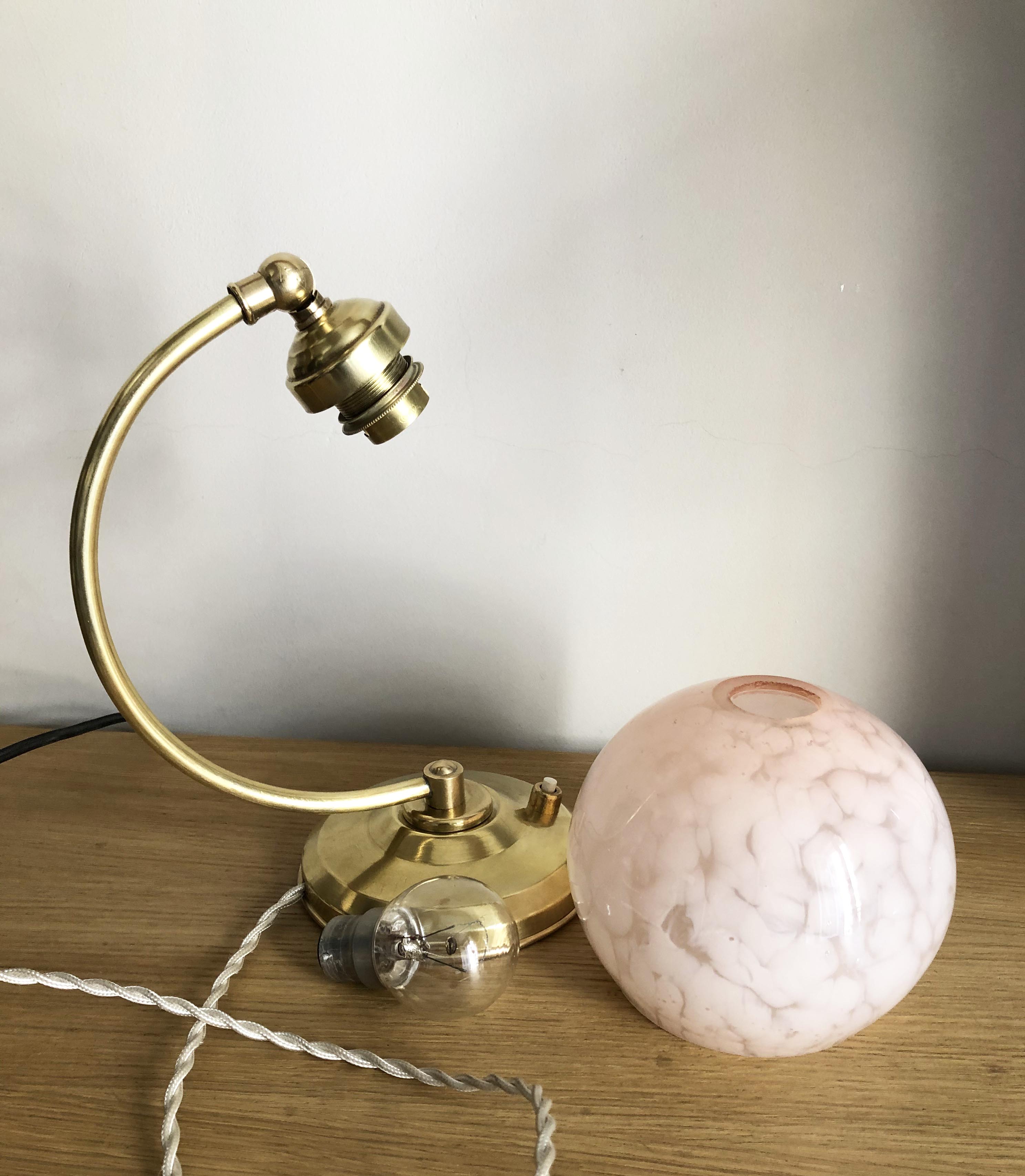 Old articulated bedside lamp
