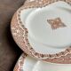 6 Longwy iron earth dessert plates, “Andalusian” service